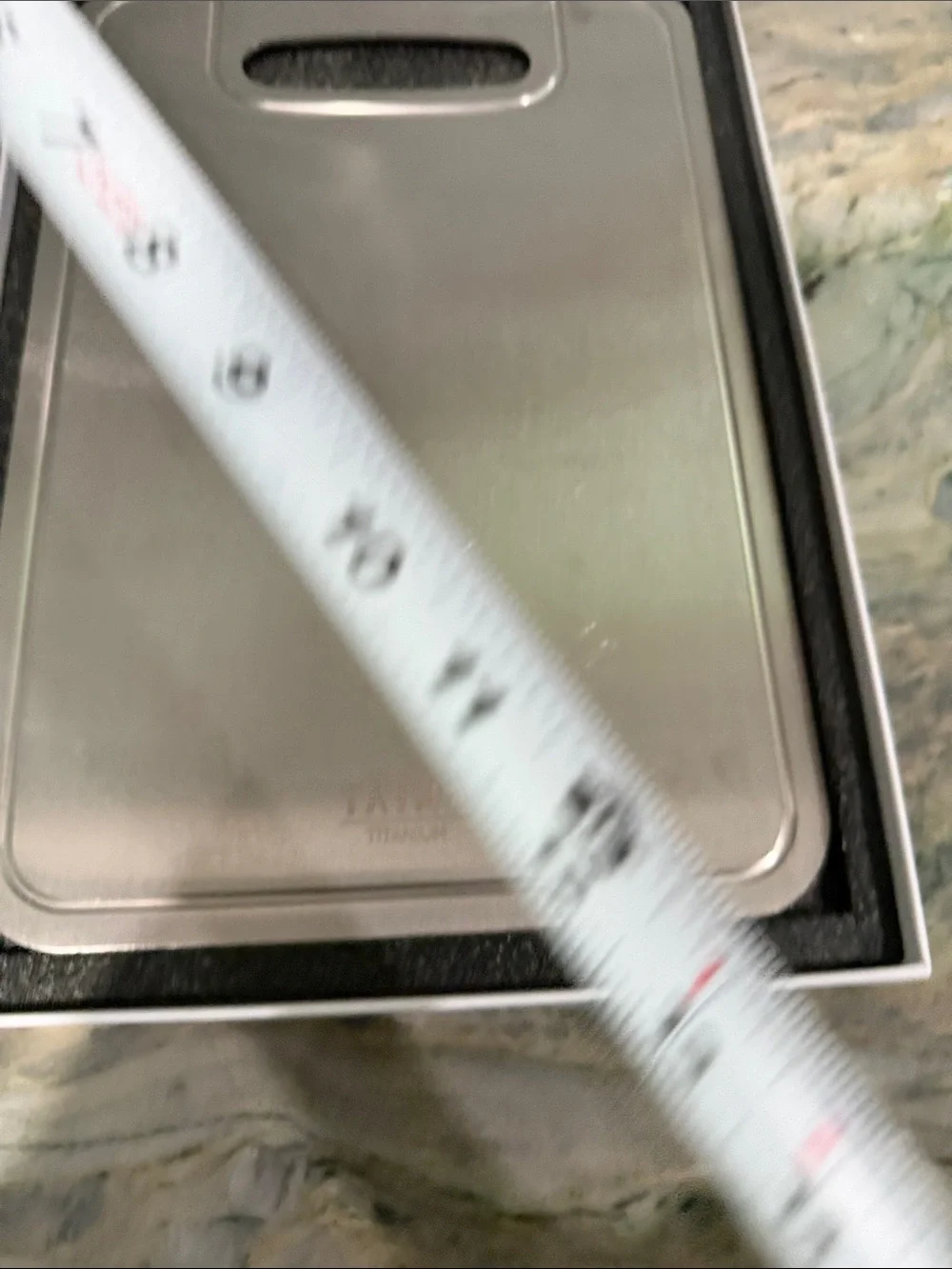 Taima Pure Titanium Cutting Board — Silver